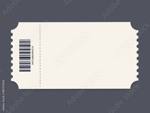 Ticket template. Vector