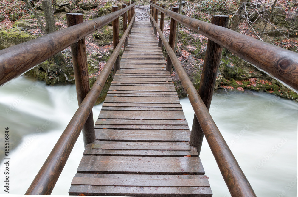 Fototapeta premium Crossing the river