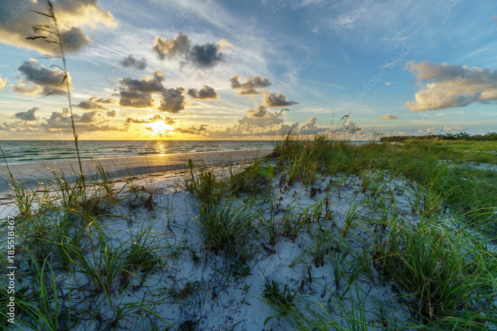 Fototapeta premium Sunset from the Dunes