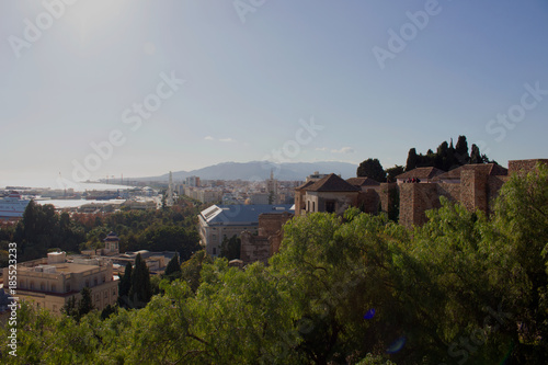 Malaga. Panoramic view. Malaga, Costa del Sol, Andalusia, Spain. Picture taken – 17 december 2017.