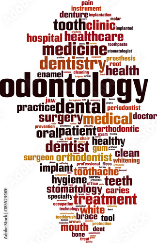 Odontology word cloud