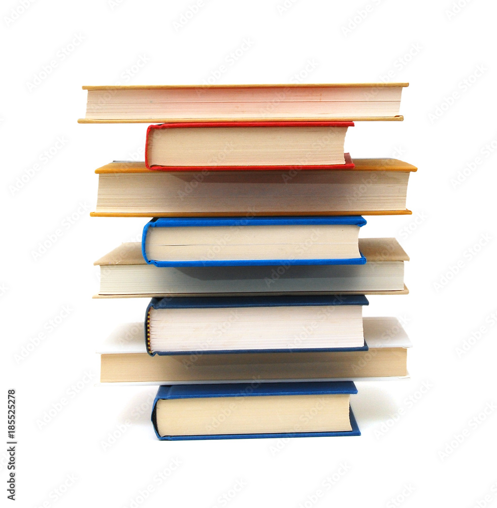 A pile of class books or back to school A pile of class books or back to school