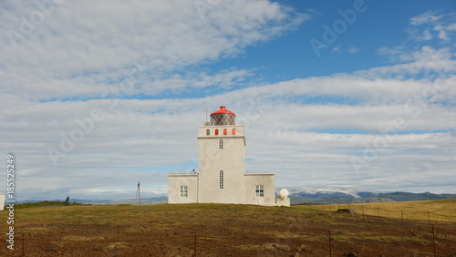 Landscape with lighthouse from south Iceland