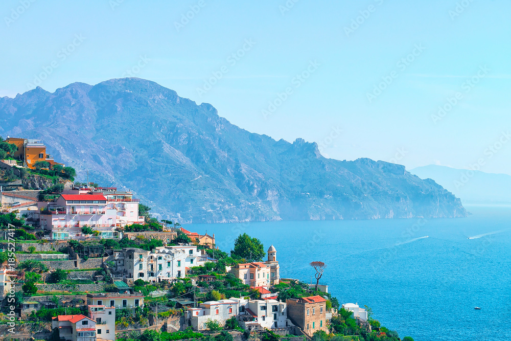 Scenery landscape of Amalfi coast in Agerola, Italy.