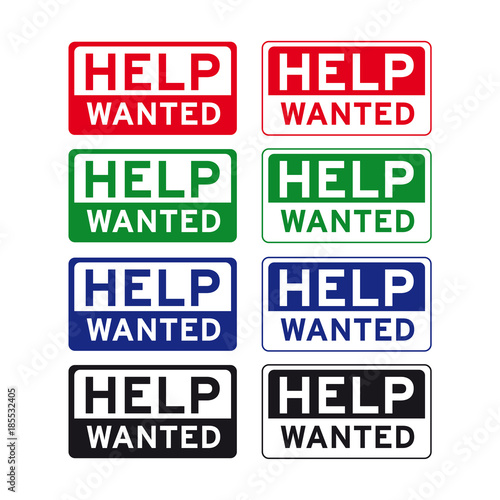 Help wanted sign set