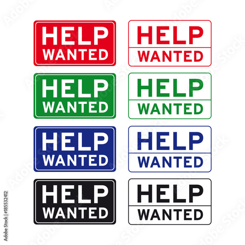 Help wanted sign set