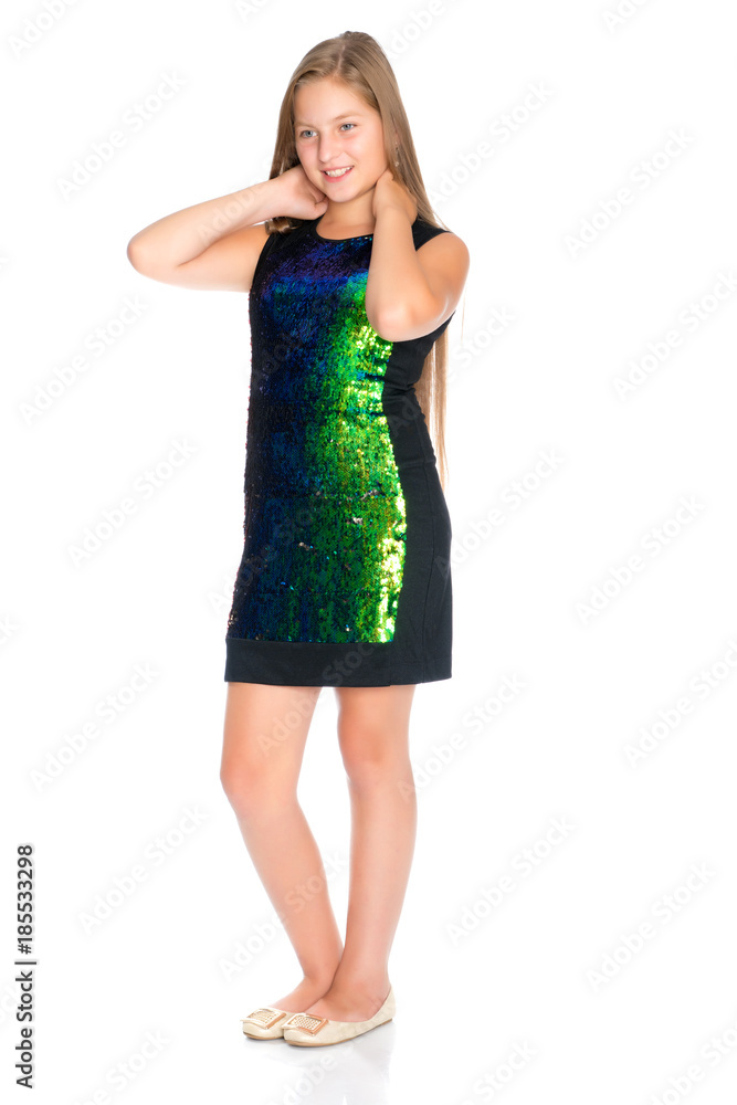 Teenage girl, studio photo Teenage girl, studio photo