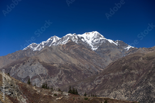 Pisang Peak and Forest in the Himalaya mountains, Annapuna region, Nepal © Raimond Klavins