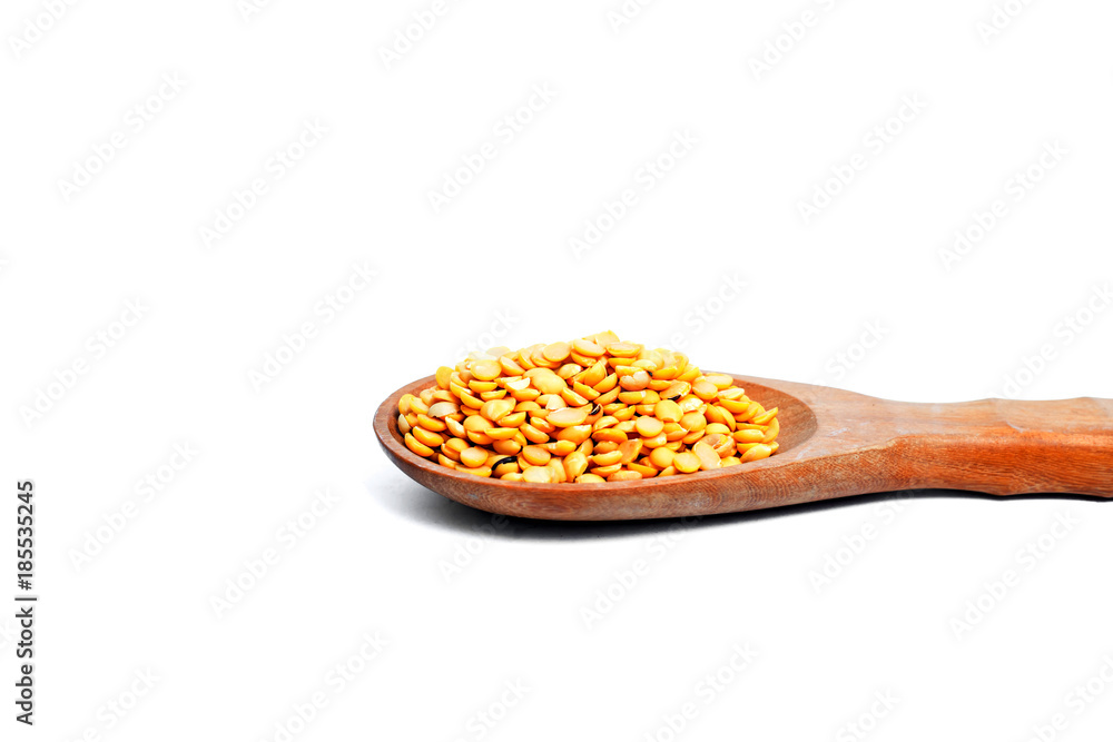 grain,seed,rice in Wooden Spoon isolated on white background grain,seed,rice in Wooden Spoon isolated on white background