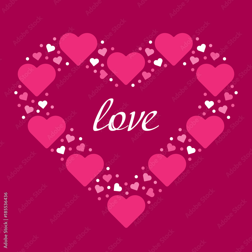 outline heart made from small hearts valentines day i love you romantic outline heart made from small hearts valentines day i love you romantic