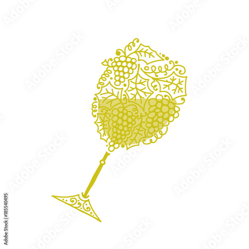 Wineglass, sketch for your design