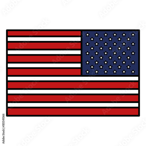 USA flag isolated icon
