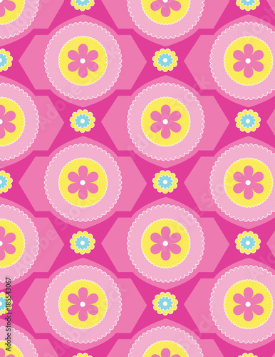 pattern pink flower