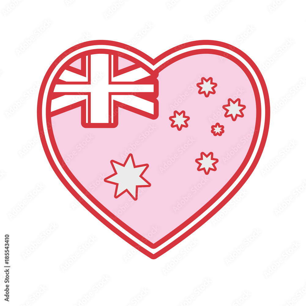 Obraz premium flag of australia vector illustration
