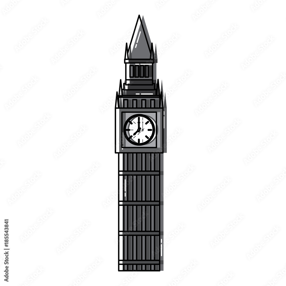 big ben london united kingdom icon image vector illustrationd design 
