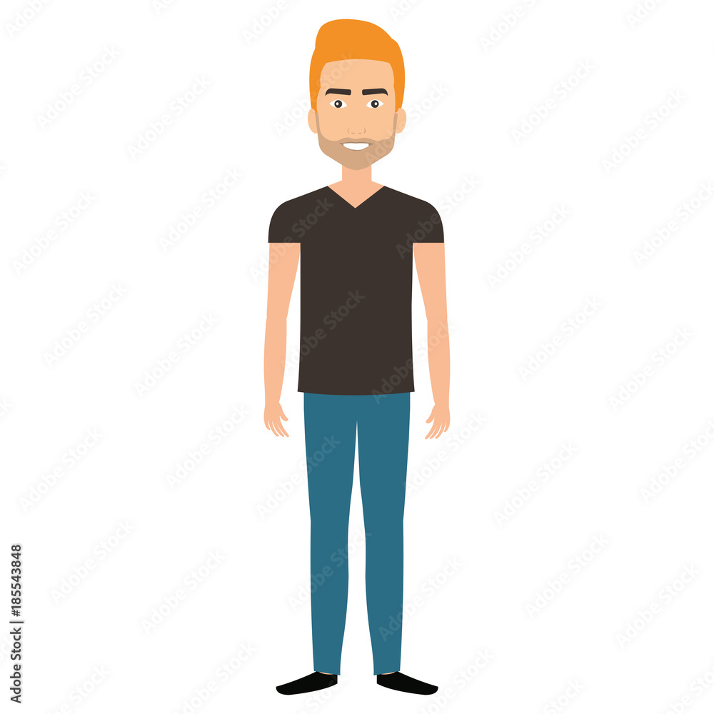 young man avatar character young man avatar character