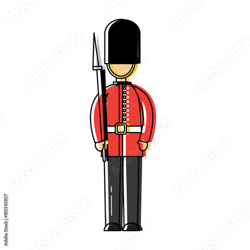 guard london united kingdom icon image vector illustrationd design 