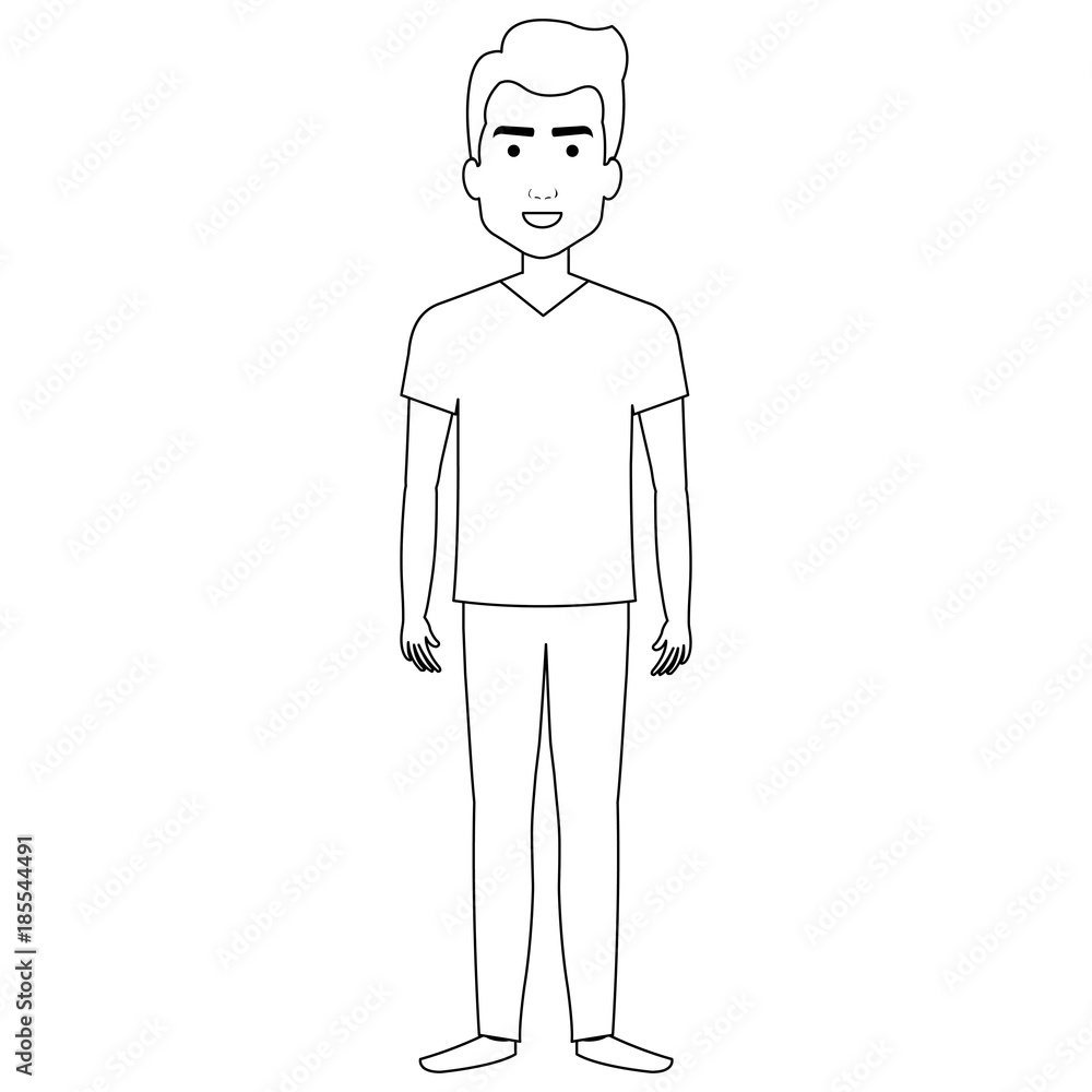 young man avatar character young man avatar character