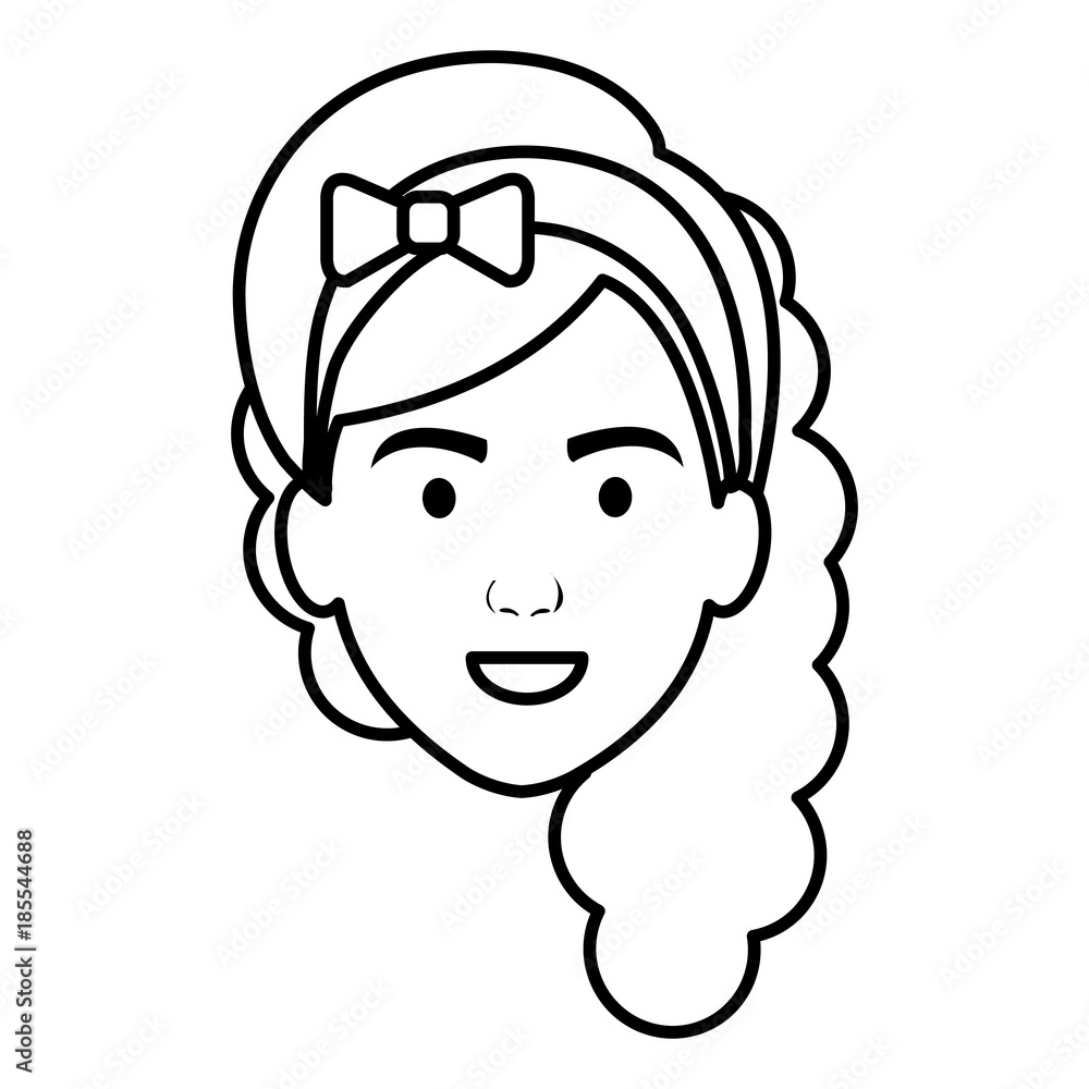 beautiful woman head avatar character beautiful woman head avatar character