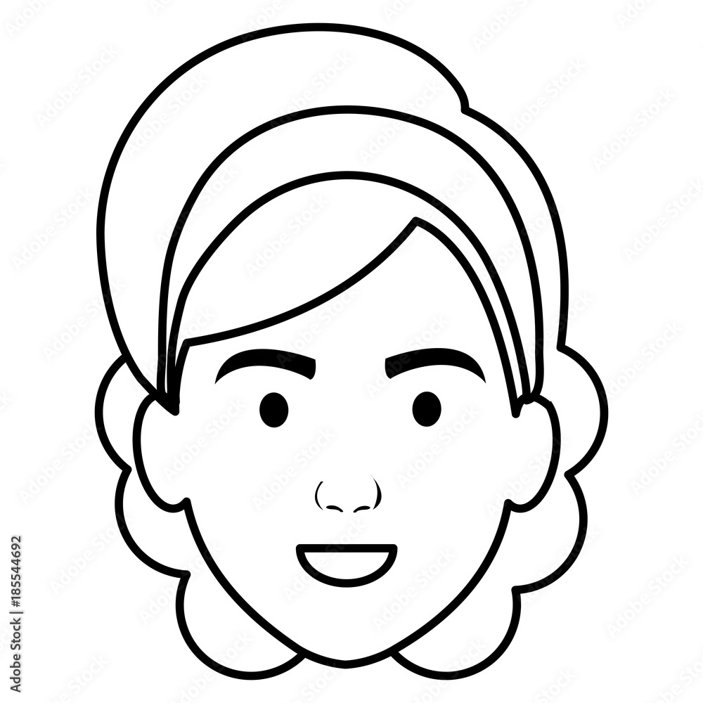 beautiful woman head avatar character beautiful woman head avatar character