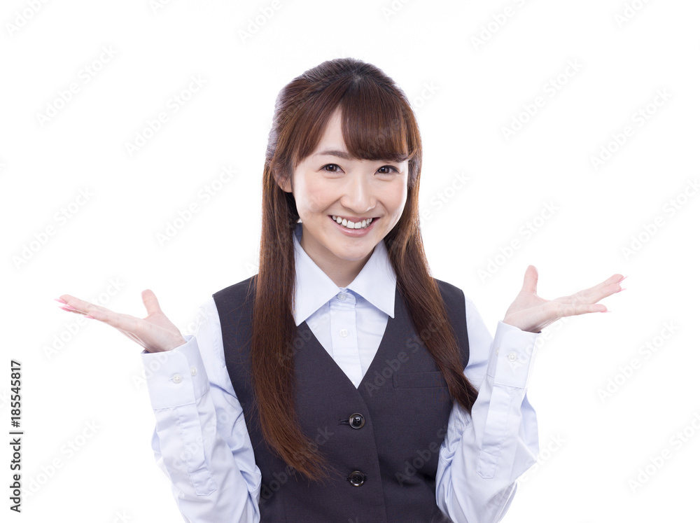 ビジネス案内女性 ビジネス案内女性