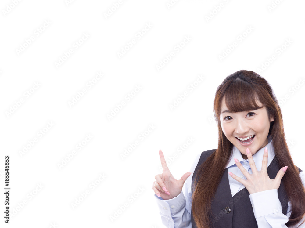 ビジネス 案内する女性