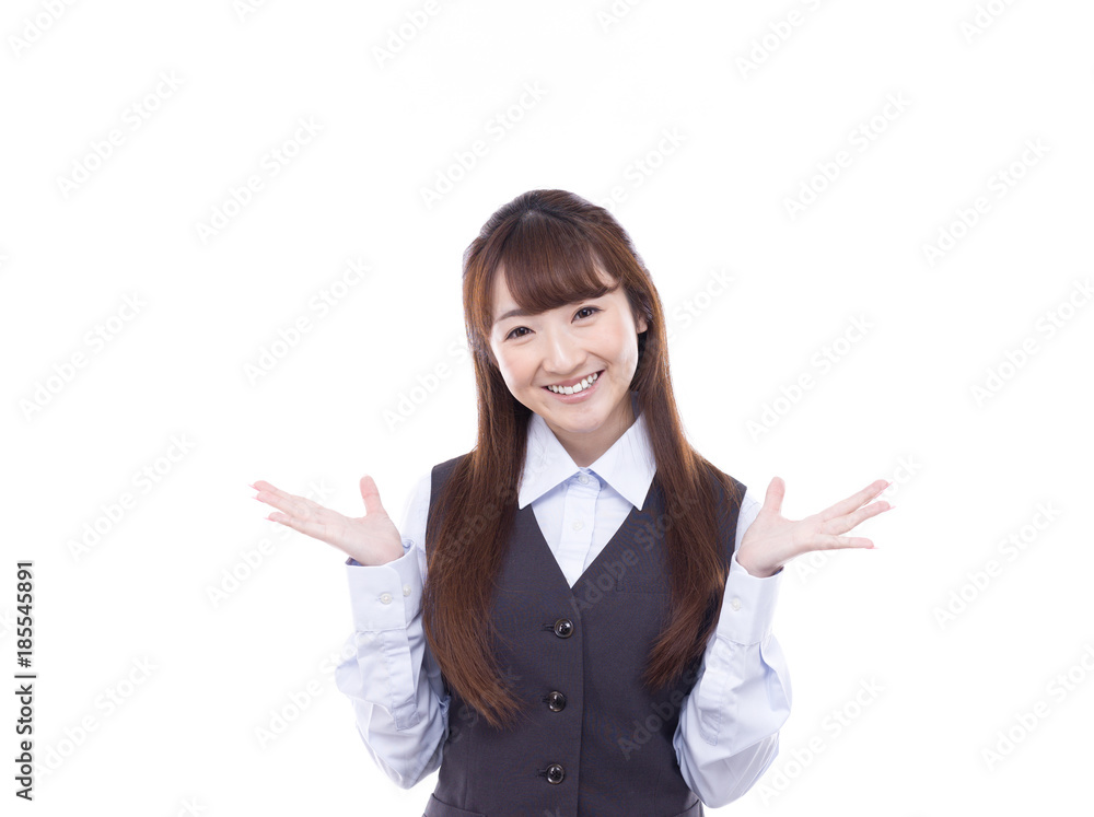 ビジネス 案内する女性