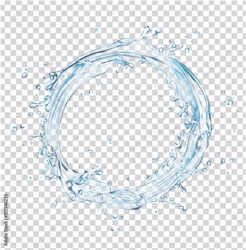 vector water splash circle