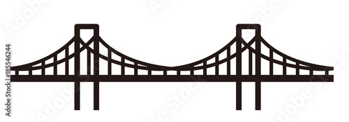 simple seamless bridge illustration 