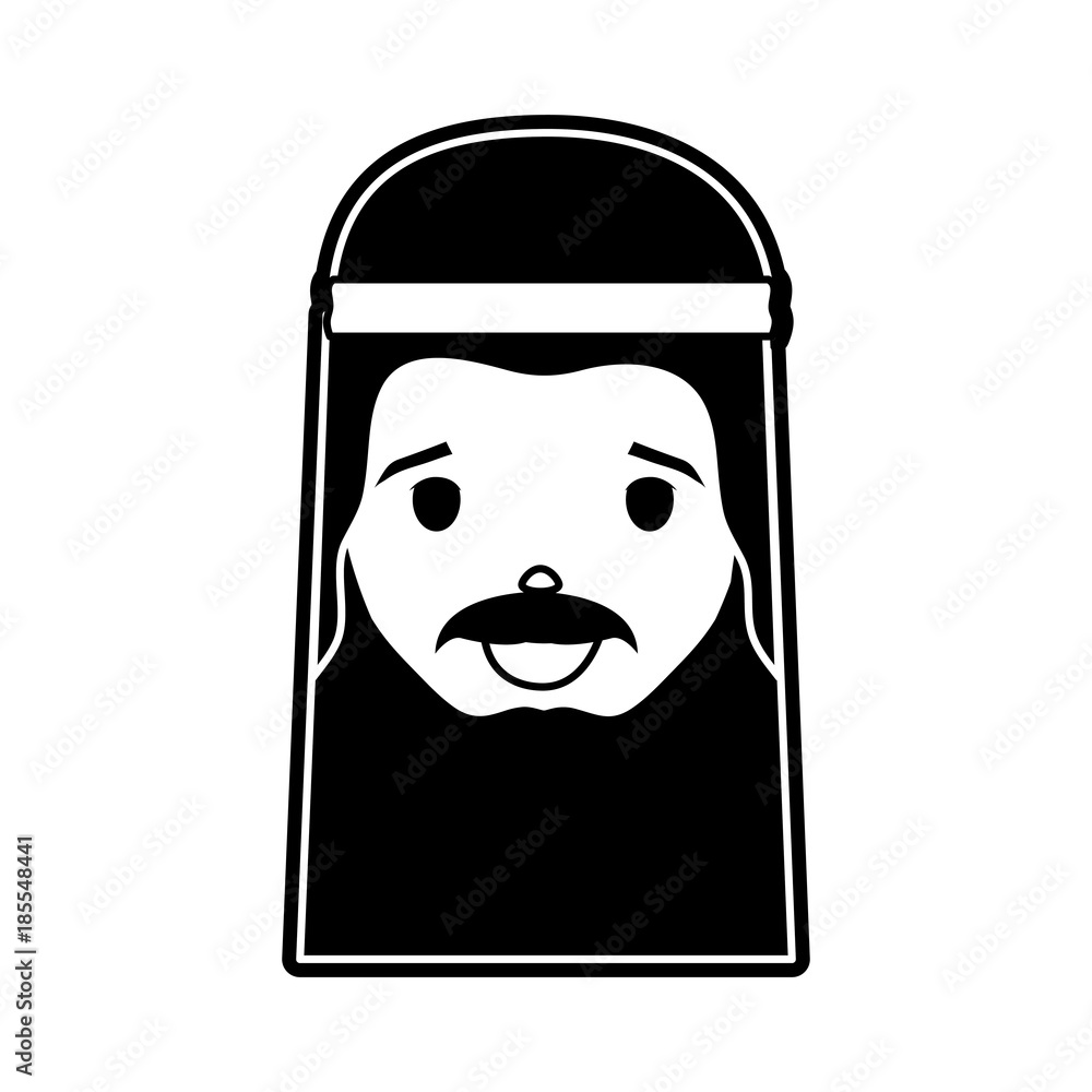 Arab man cartoon