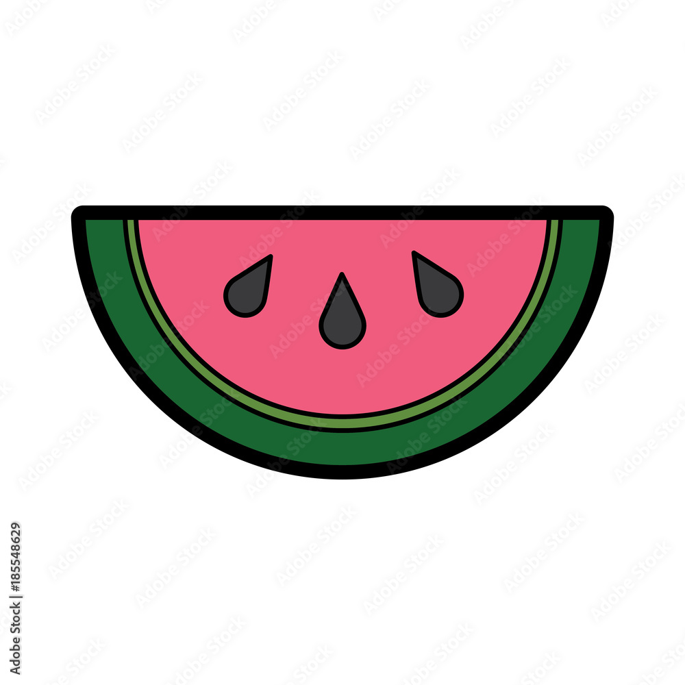 watermelon tropical fruit health nutrition food vector illustration watermelon tropical fruit health nutrition food vector illustration