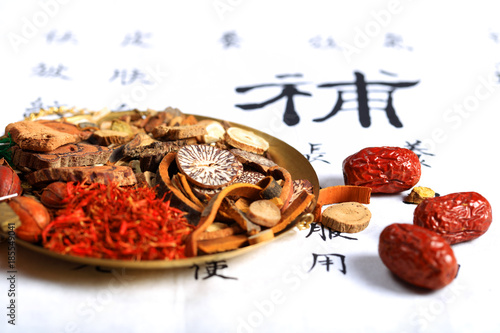 Fotografie Chinese herbal medicine