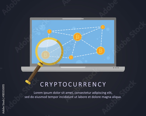 Blockchain background style collection stock photo