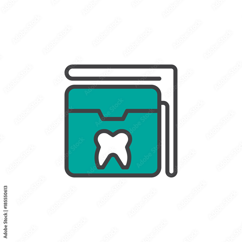 Dental floss filled outline icon, line vector sign, linear colorful pictogram isolated on white. Oral care symbol, logo illustration. Pixel perfect vector graphics Dental floss filled outline icon, line vector sign, linear colorful pictogram isolated on white. Oral care symbol, logo illustration. Pixel perfect vector graphics