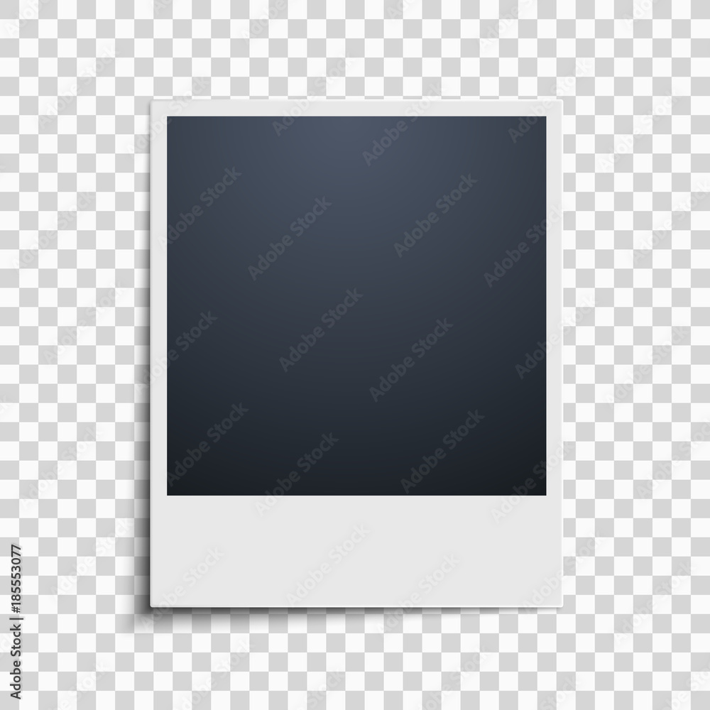 Polaroid on a transparent background. Photo frame. Vector vector de Stock |  Adobe Stock