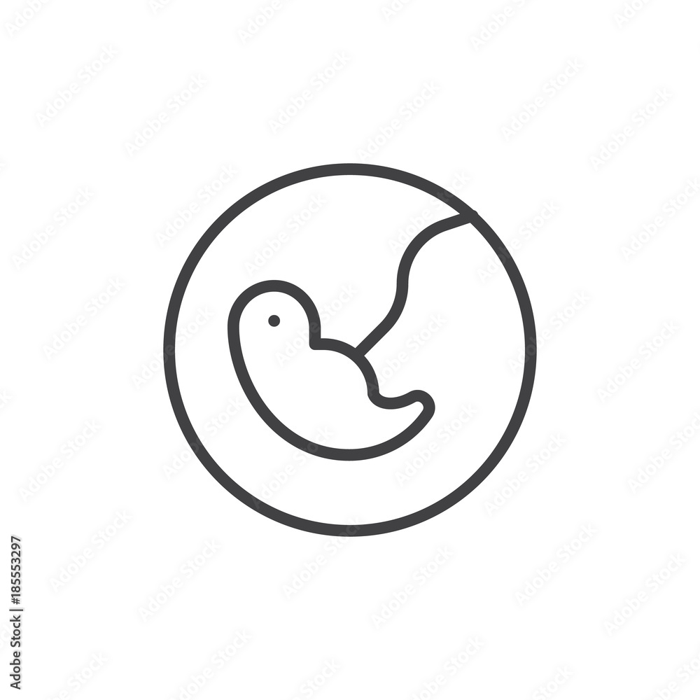 Pregnancy line icon, outline vector sign, linear style pictogram isolated on white. Symbol, logo illustration. Editable stroke Pregnancy line icon, outline vector sign, linear style pictogram isolated on white. Symbol, logo illustration. Editable stroke