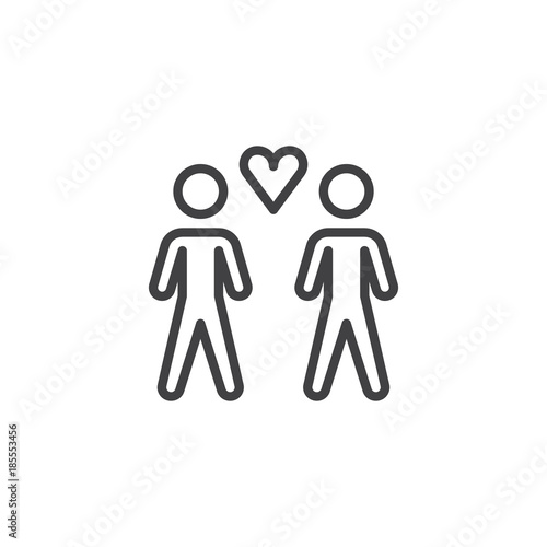 Loving Gay Couple Line Icon Outline Vector Sign Linear Style Pictogram Isolated On White Friends Symbol Logo Illustration Editable Stroke Stock Vector Adobe Stock Loving Gay Couple Line Icon Outline Vector Sign Linear Style Pictogram Isolated On White Friends Symbol Logo Illustration Editable Stroke Stock Vector Adobe Stock