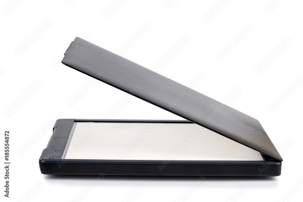 scanner on white background