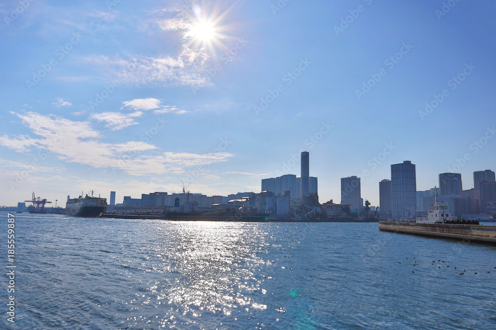 View of Tokyo Bay, Japan View of Tokyo Bay, Japan
