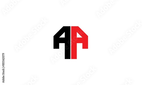 letter AA logo vector