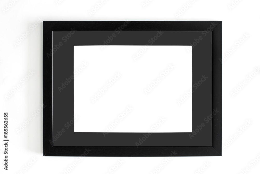 Blank frame with black paspartu Blank frame with black paspartu