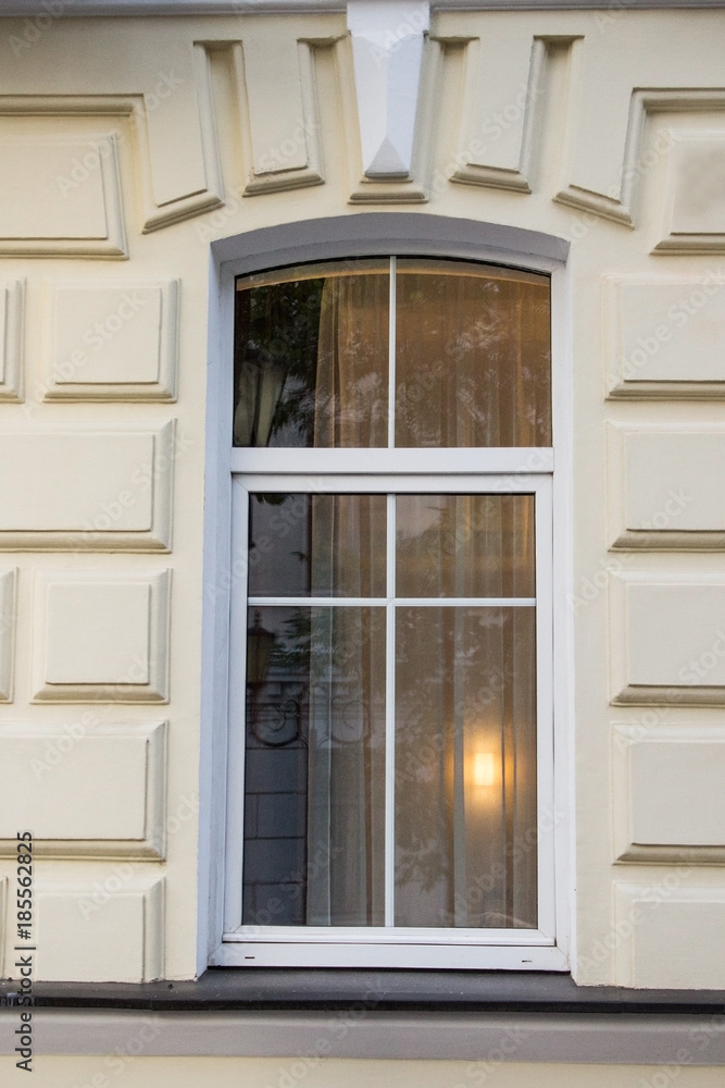 Classic window. Selective focus. Classic window. Selective focus.