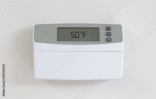 Vintage digital thermostat - Covert in dust - 50 degrees fahrenheid