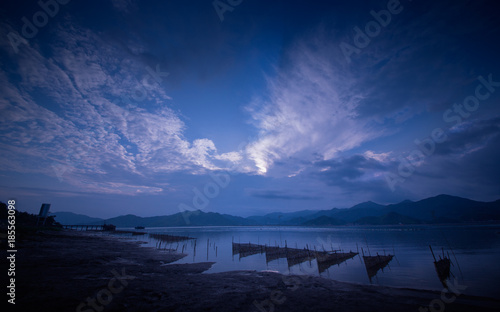 Fototapeta The scenery of the shallows in Xiapu County, Fujian, China