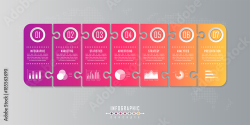 Infographic timeline template can be used for chart, diagram, web design, presentation, advertising, history. Vector infographic illustration