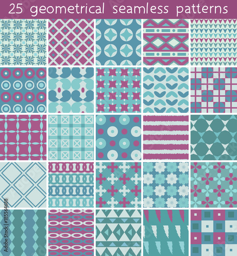 25 seamless pattern. Endless texture for wallpaper, fill, web page background, surface texture.