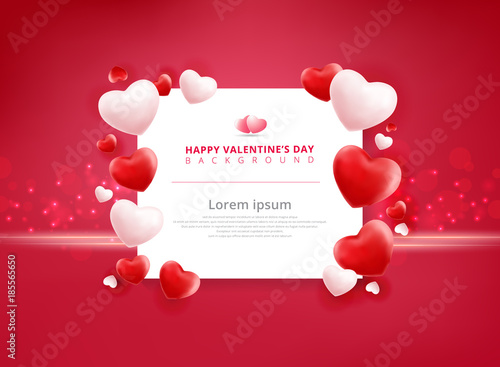 Valentines day sale backgro...