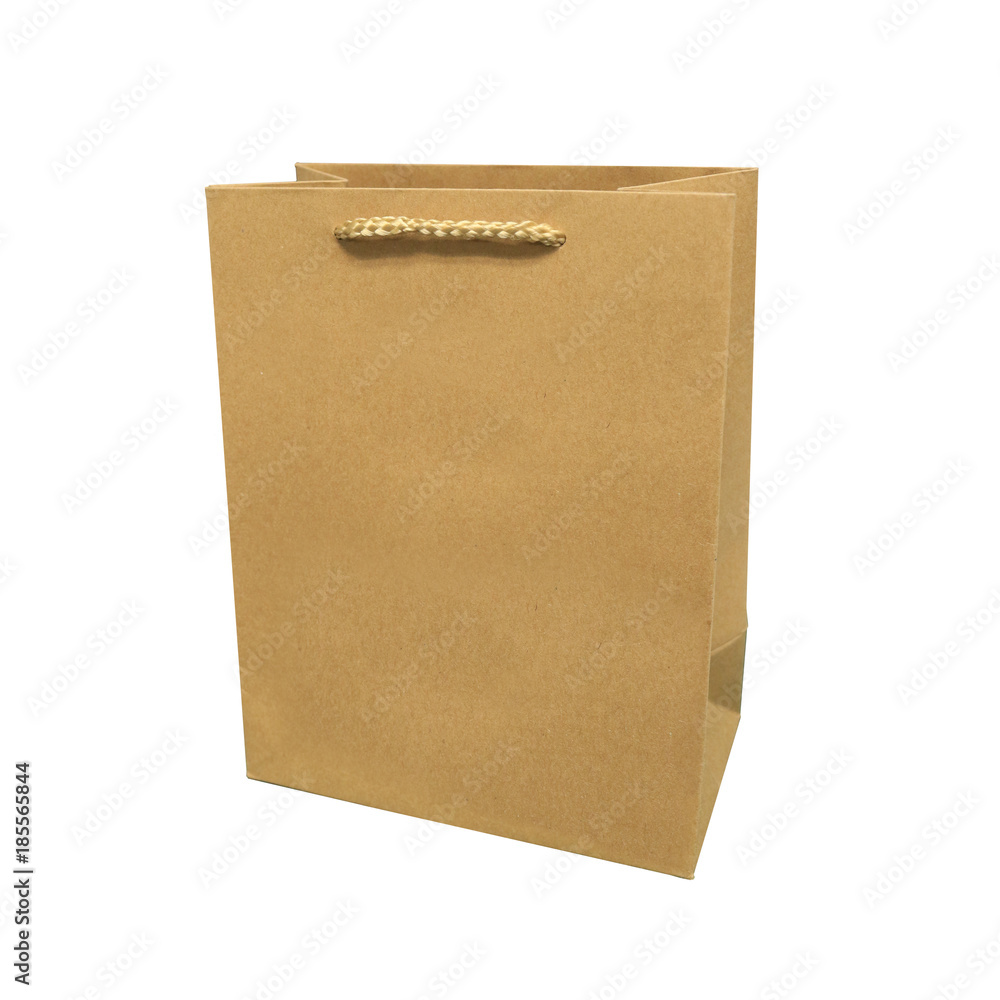 Paper bag blank space isolated in white background with clipping path. Paper bag blank space isolated in white background with clipping path.