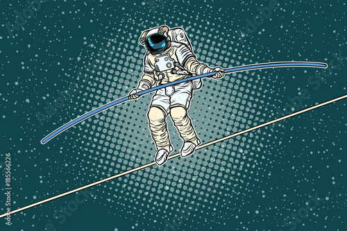 Astronaut tightrope Walker, the risks of a researcher of science