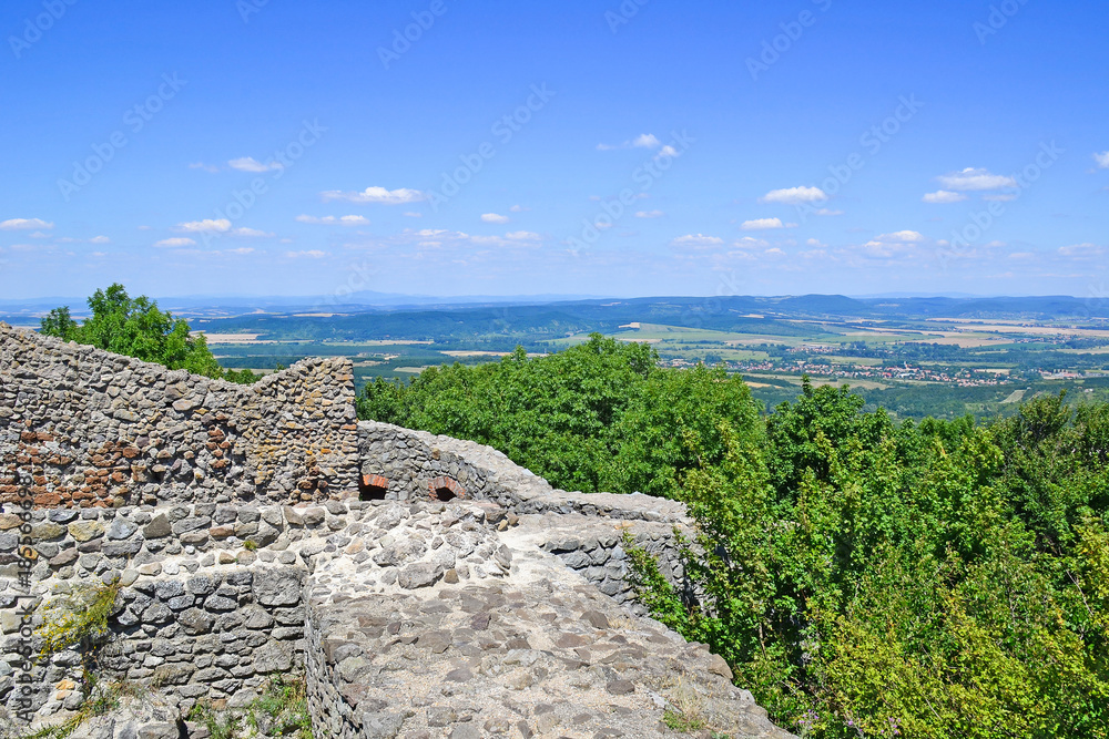 Old ruin and landscape in Hungary Old ruin and landscape in Hungary